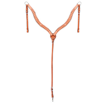 COMFYTACK Western Leather Horse Breast Collar Tan